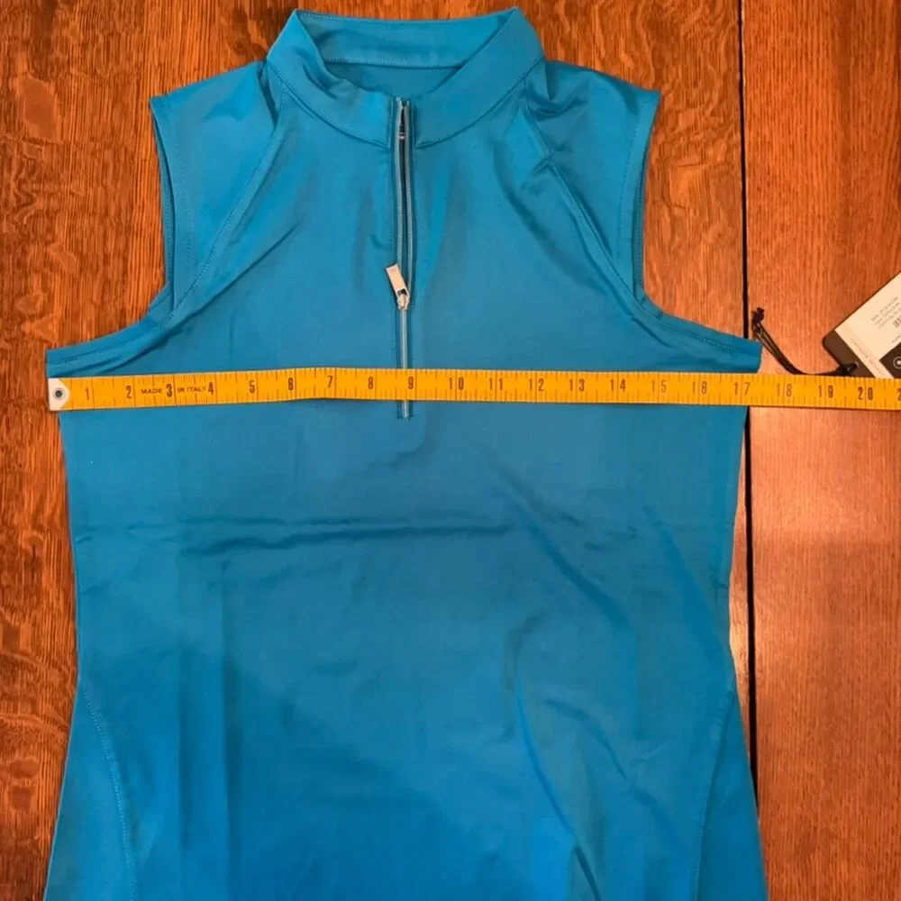 NWT Tail Golf 2-Piece Set Cerulean UPF 50 Sleeveless Top & Ankle Pants Size 6